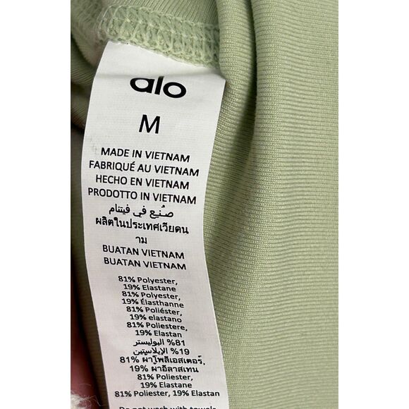 Alo Yoga HIGH-WAIST AIRBRUSH LEGGING Iced Green Tea Medium NWT - Picture 6 of 7